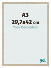 Cornice 29 7x42cm A3 Rovere MDF Bologna Davanti Dimensione | Yourdecoration.it