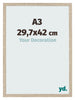 Cornice 29 7x42cm A3 Rovere MDF Bologna Davanti Dimensione | Yourdecoration.it