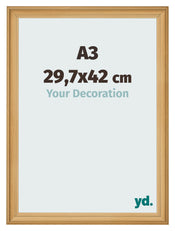 Cornice 29 7x42cm A3 Veta De Pino MDF Lazio Davanti Dimensione | Yourdecoration.it
