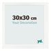 Cornice 30x30 cm Bianco Lucente MDF Bologna Davanti Dimensione | Yourdecoration.it