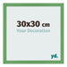 Cornice 30x30 cm Verde MDF Bologna Davanti Dimensione | Yourdecoration.it
