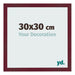 Cornice 30x30 cm Vino Rosso Spazzato MDF Bologna Davanti Dimensione | Yourdecoration.it