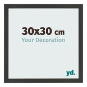 Cornice 30x30cm Grana Di Legno Nero MDF Bologna Davanti Dimensione | Yourdecoration.it