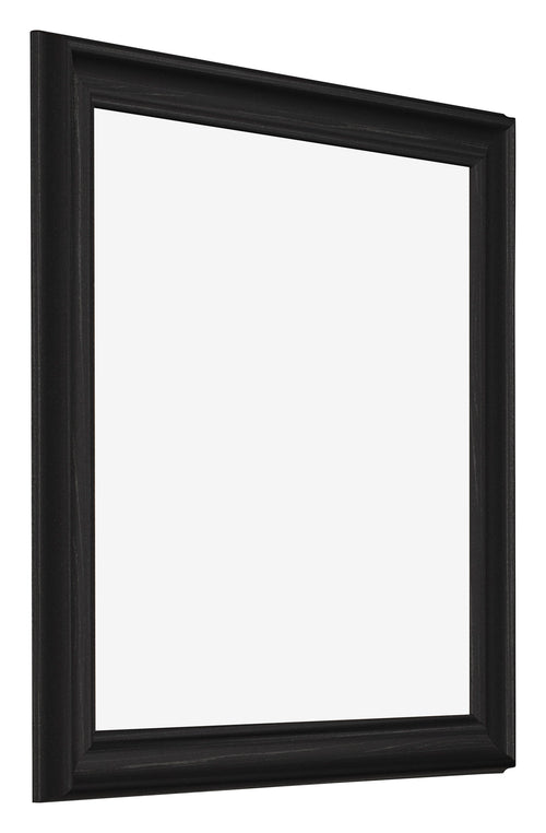 Cornice 30x30cm Grana Di Legno Nero MDF Lazio Davanti Obliquo | Yourdecoration.it