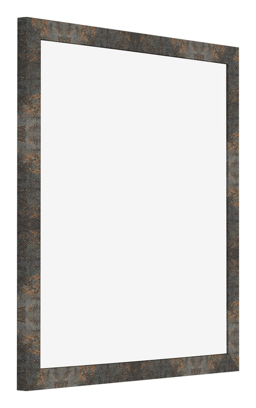 Cornice 30x30cm Metallo Ossidato MDF Bologna Davanti Obliquo | Yourdecoration.it