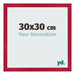 Cornice 30x30cm Rosso MDF Bologna Davanti Dimensione | Yourdecoration.it