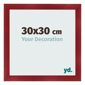 Cornice 30x30cm Vino Rosso Spazzato MDF Pisa Davanti Dimensione | Yourdecoration.it