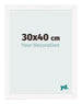 Cornice 30x40 cm Bianco Lucente MDF Bologna Davanti Dimensione | Yourdecoration.it