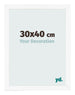 Cornice 30x40 cm Bianco Opaco MDF Bologna Davanti Dimensione | Yourdecoration.it