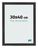 Cornice 30x40 cm Nero Opaco MDF Bologna Davanti Dimensione | Yourdecoration.it