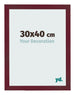 Cornice 30x40 cm Vino Rosso Spazzato MDF Bologna Davanti Dimensione | Yourdecoration.it