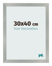 Cornice 30x40cm Alluminio Spazzolato MDF Bologna Davanti Dimensione | Yourdecoration.it