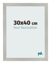 Cornice 30x40cm Argento Opaco MDF Bologna Davanti Dimensione | Yourdecoration.it