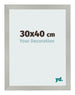 Cornice 30x40cm Argento Opaco MDF Bologna Davanti Dimensione | Yourdecoration.it