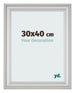 Cornice 30x40cm Argento Opaco MDF Lazio Davanti Dimensione | Yourdecoration.it