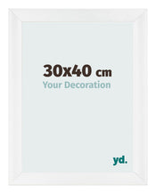 Cornice 30x40cm Bianco Vintage MDF Pisa Davanti Dimensione | Yourdecoration.it