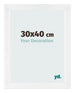 Cornice 30x40cm Bianco Vintage MDF Pisa Davanti Dimensione | Yourdecoration.it