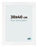 Cornice 30x40cm Bianco Vintage MDF Pisa Davanti Dimensione | Yourdecoration.it