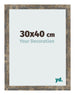 Cornice 30x40cm Blu Oro Fondente MDF Bologna Davanti Dimensione | Yourdecoration.it