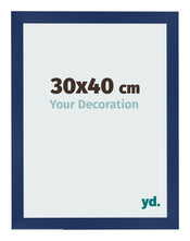 Cornice 30x40cm Blu Scuro Spazzato MDF Bologna Davanti Dimensione | Yourdecoration.it