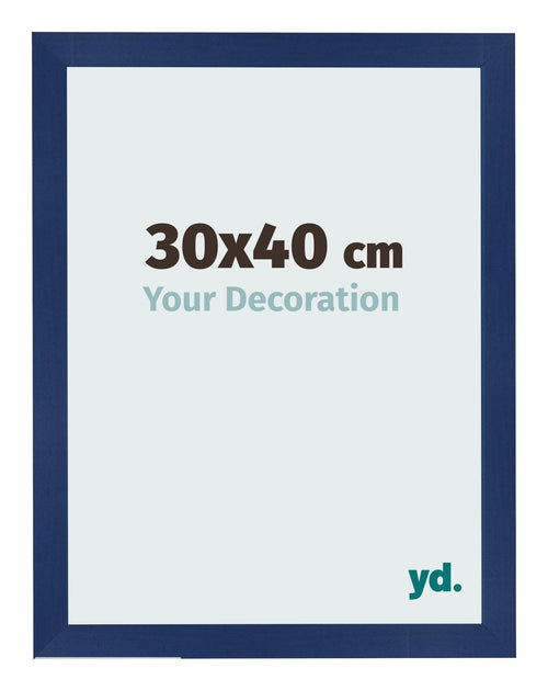 Cornice 30x40cm Blu Scuro Spazzato MDF Bologna Davanti Dimensione | Yourdecoration.it