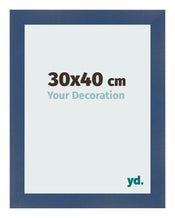 Cornice 30x40cm Blu Scuro Spazzato MDF Pisa Davanti Dimensione | Yourdecoration.it