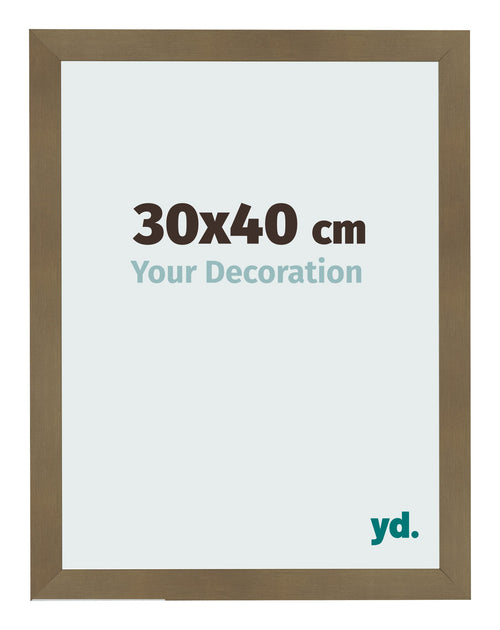 Cornice 30x40cm Bronzo Decorativo MDF Bologna Davanti Dimensione | Yourdecoration.it