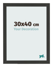 Cornice 30x40cm Grana Di Legno Nero MDF Bologna Davanti Dimensione | Yourdecoration.it