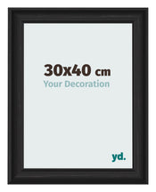 Cornice 30x40cm Grana Di Legno Nero MDF Lazio Davanti Dimensione | Yourdecoration.it