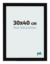 Cornice 30x40cm Nero Lucente MDF Bologna Davanti Dimensione | Yourdecoration.it