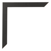 Cornice 30x40cm Nero Opaco MDF Bologna Dettaglio Angolo | Yourdecoration.it