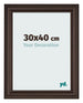 Cornice 30x40cm Quercia Scura MDF Lazio Davanti Dimensione | Yourdecoration.it