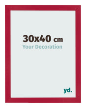 Cornice 30x40cm Rosso MDF Bologna Davanti Dimensione | Yourdecoration.it