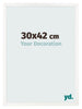 Cornice 30x42 cm Bianco Lucente MDF Bologna Davanti Dimensione | Yourdecoration.it