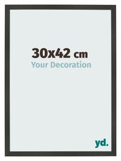 Cornice 30x42cm Antracite MDF Bologna Davanti Dimensione | Yourdecoration.it