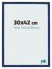 Cornice 30x42cm Blu Scuro Spazzato MDF Bologna Davanti Dimensione | Yourdecoration.it