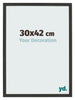 Cornice 30x42cm Grana Di Legno Nero MDF Bologna Davanti Dimensione | Yourdecoration.it