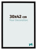 Cornice 30x42cm Nero Lucente MDF Bologna Davanti Dimensione | Yourdecoration.it