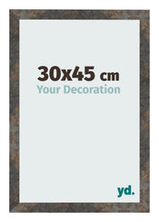 Cornice 30x45 cm Metallo Ossidato MDF Bologna Davanti Dimensione | Yourdecoration.it