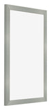 Cornice 30x45cm Alluminio Spazzolato MDF Bologna Davanti Obliquo | Yourdecoration.it