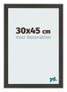 Cornice 30x45cm Antracite MDF Bologna Davanti Dimensione | Yourdecoration.it
