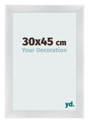 Cornice 30x45cm Argento Nero Spazzato MDF Pisa Davanti Dimensione | Yourdecoration.it
