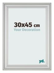 Cornice 30x45cm Argento Opaco MDF Lazio Davanti Dimensione | Yourdecoration.it