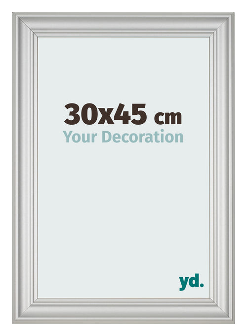 Cornice 30x45cm Argento Opaco MDF Lazio Davanti Dimensione | Yourdecoration.it
