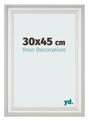 Cornice 30x45cm Bianco Spazzato MDF Lazio Davanti Dimensione | Yourdecoration.it