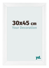 Cornice 30x45cm Bianco Vintage MDF Pisa Davanti Dimensione | Yourdecoration.it