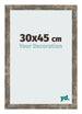 Cornice 30x45cm Blu Oro Fondente MDF Bologna Davanti Dimensione | Yourdecoration.it