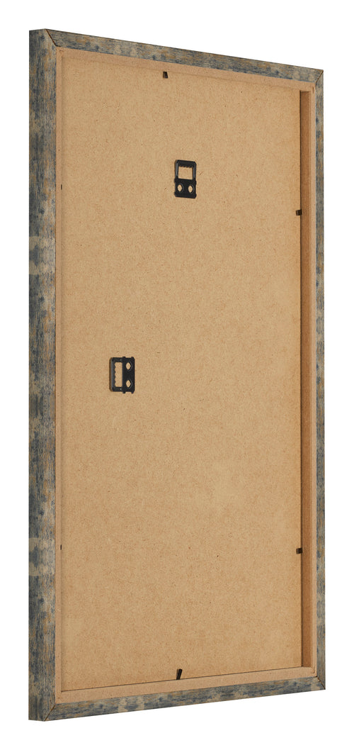 Cornice 30x45cm Blu Oro Fondente MDF Bologna Retro Obliquo | Yourdecoration.it