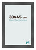 Cornice 30x45cm Nero Argento Lucido MDF Pisa Davanti Dimensione | Yourdecoration.it