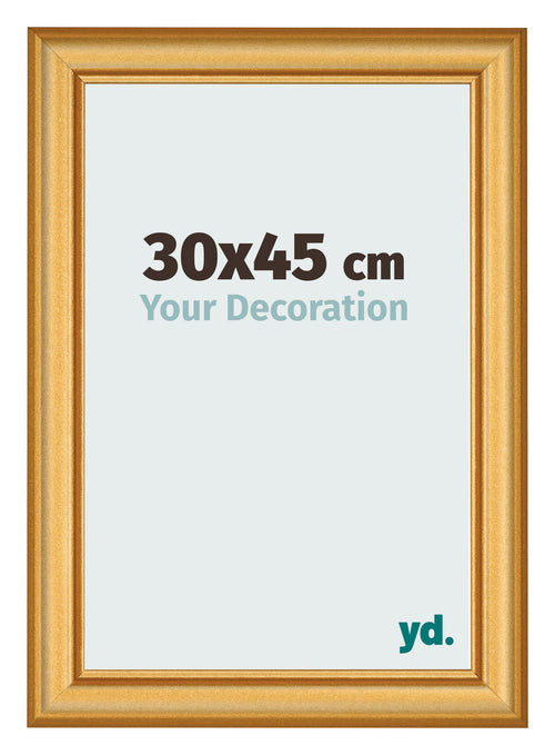 Cornice 30x45cm Oro Opaco MDF Lazio Davanti Dimensione | Yourdecoration.it